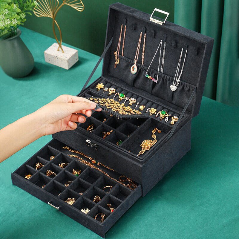 3 Layers Jewelry Box Organizer